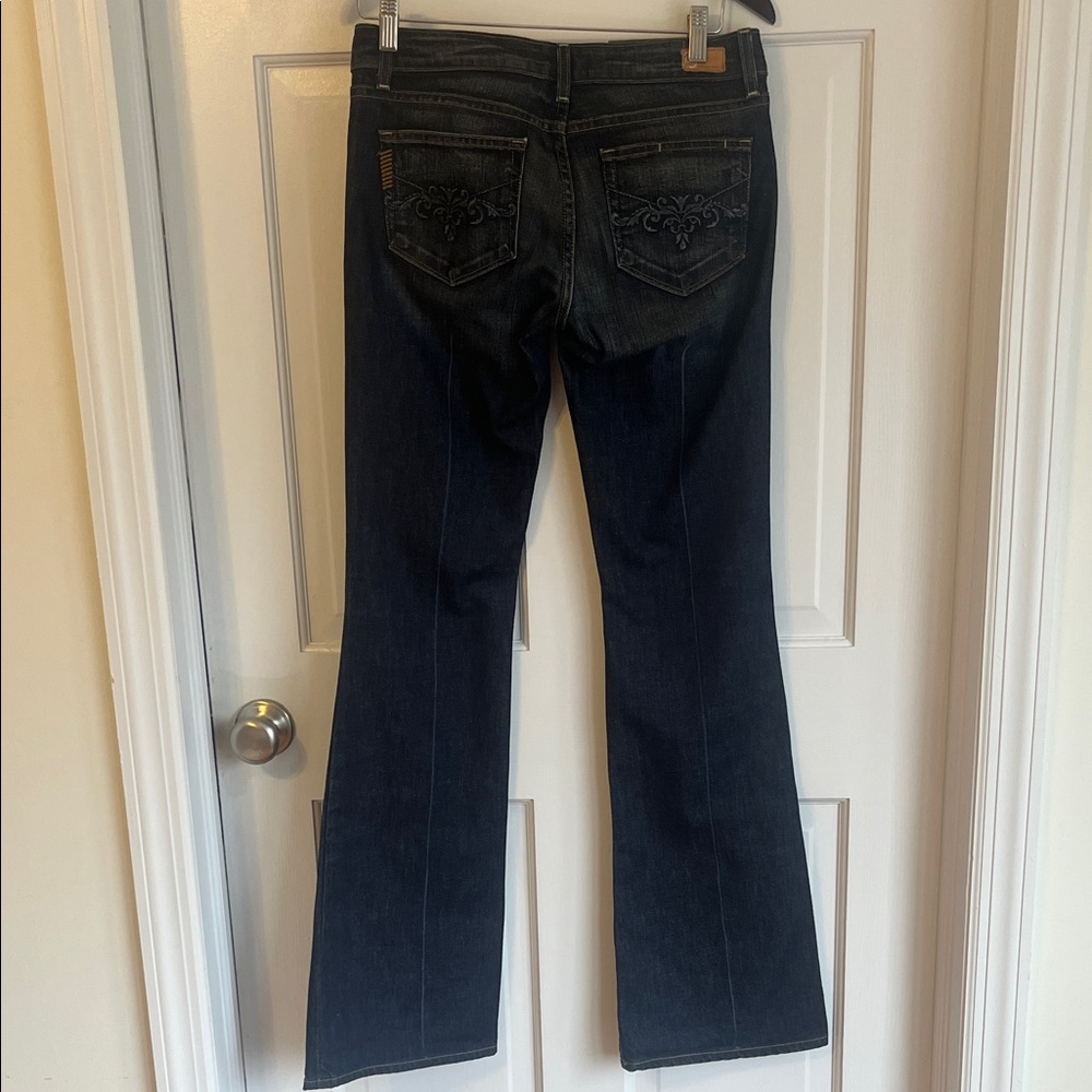 Paige Laurel Canyon Jeans Size 28 Boot Cut Flare Low Rise Y2K Coastal Cowgirl - Picture 5 of 11